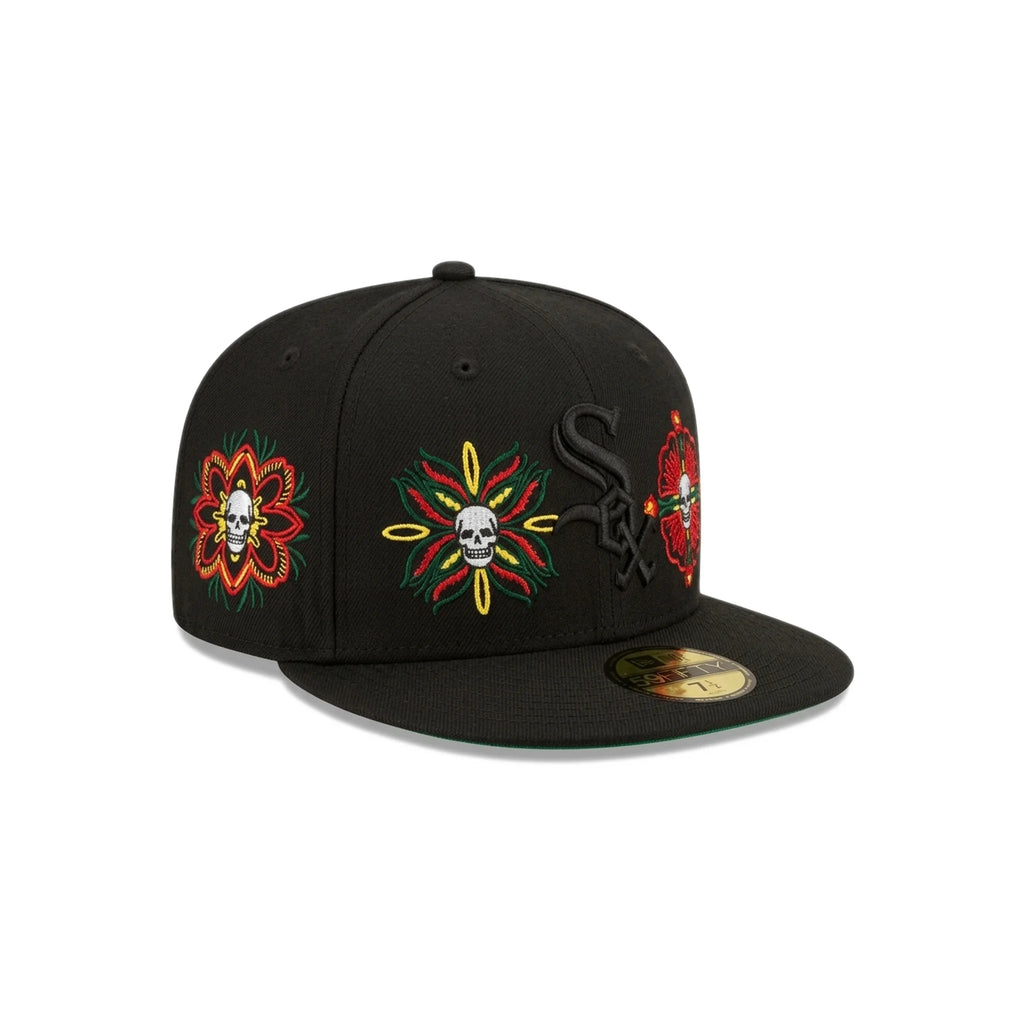 Gorra New Era Chicago White Sox Skull & Flowers 59FIFTY