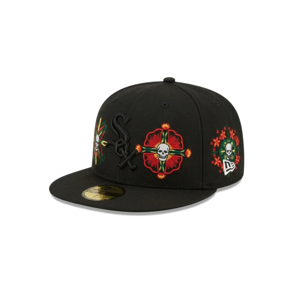 Gorra New Era Chicago White Sox Skull & Flowers 59FIFTY