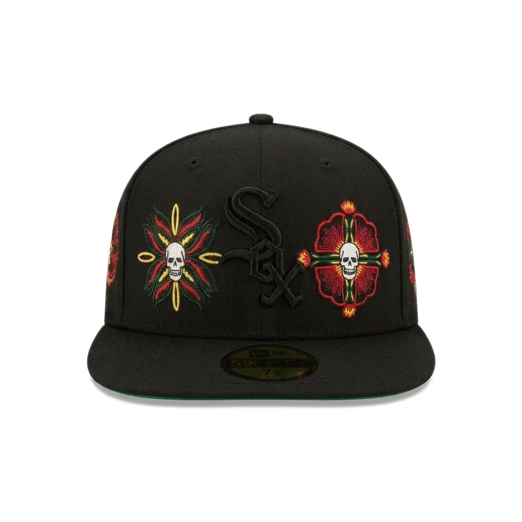 Gorra New Era Chicago White Sox Skull & Flowers 59FIFTY