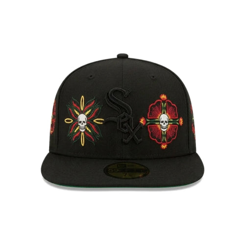Gorra New Era Chicago White Sox Skull & Flowers 59FIFTY